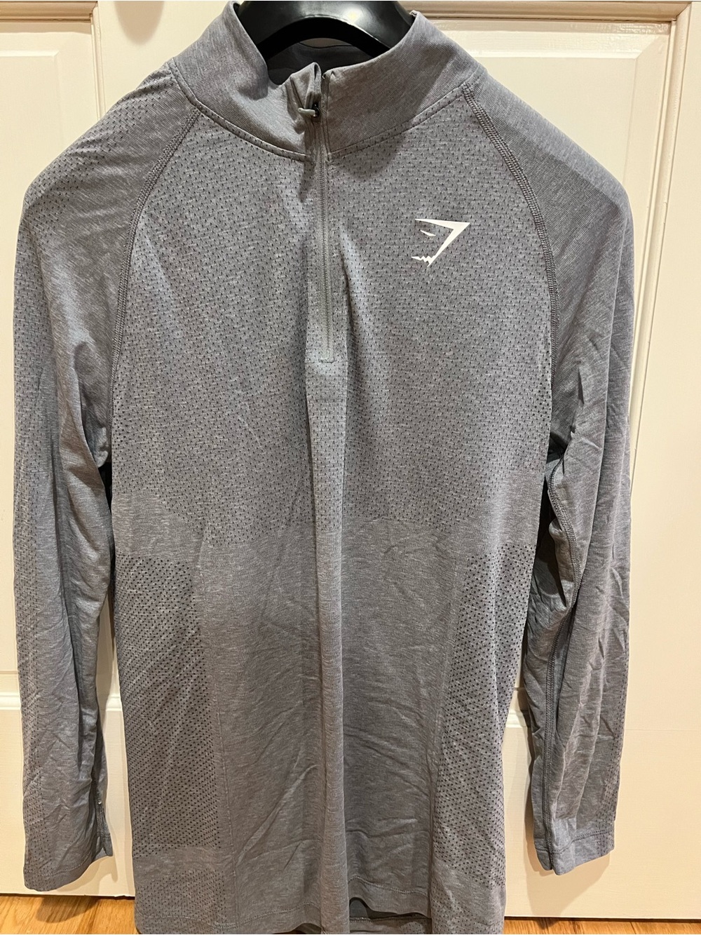 Gymshark Men’s Grey Long-Sleeve Quarter-Zip